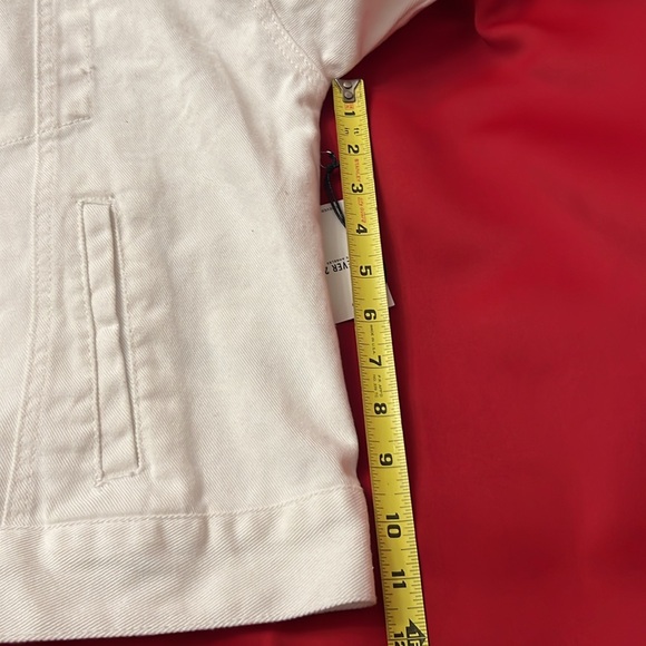 NWT white denim jacket size L - Picture 8 of 9